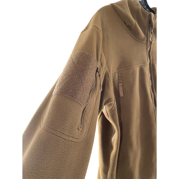 Condor Nine Line Tactical 601 Mens Alpha Micro Fleece Jacket Size M Brown - Picture 4 of 10